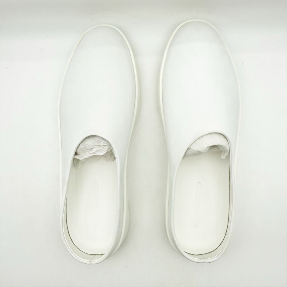 Wolf & Shepherd Cruise Mule Slip On Shoes Mens 7.5 Womens 9 White Leather NIB - Picture 12 of 14